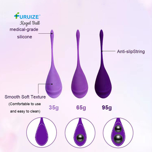Furuize Ben Wa Balls Gewichte-Set Silikon-Übungsgerät Beckenbodenvibrator <span class=keywords><strong>Kegel</strong></span>-Bälle für Frauen - Product Image 4