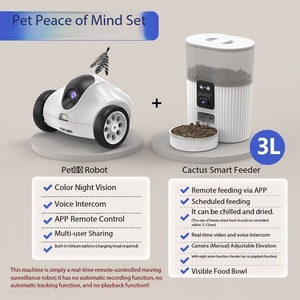 Set Giocattolo Interattivo e Alimentatore Intelligente 2026 Hot Sale con Controllo tramite App, Video e Interfono Bidirezionale <span class=keywords><strong>per</strong></span> <span class=keywords><strong>Gatti</strong></span> e Cani - Product Image 4