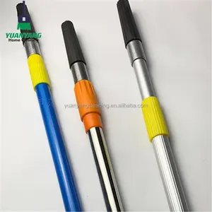 chromed iron handle and power coated metal paint roller extension pole