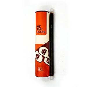 Sushi Packaging Tube <b>Box</b> Push up Paper Tubes Food-grade Aluminum Foil Paper Paper Cylinder <b>Box</b> Custom Patterns Available - Product Image 2