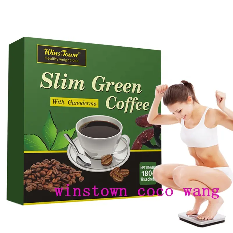 Tùy chỉnh chế độ ăn uống cà phê winstown tốt nhất ganoderma bữa ăn thay thế bột giảm béo ngay lập tức giảm cân cà phê xanh mỏng