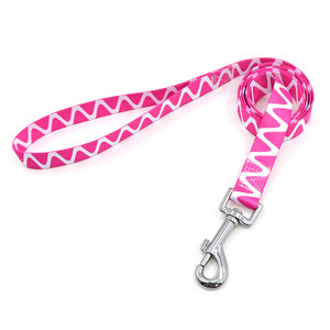 Pink Geometric Pattern Nylon Dog <b>Leash</b> Durable Fashion Style for Dogs - Product Image 1