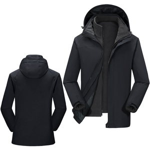 Chaqueta de exterior de talla grande para hombre, chaqueta de viento cálido, impermeable, con Logo impreso, informal, para adultos, de <span class=keywords><strong>punto</strong></span> <span class=keywords><strong>grueso</strong></span>, para invierno - Product Image 4