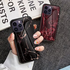 <span class=keywords><strong>Funda</strong></span> de Lujo de Cristal Templado con Efecto Mármol para <span class=keywords><strong>iPhone</strong></span> 17 16 15 14 Samsung S24, Cubierta Rígida para Todos los Modelos de Móviles, Venta al por Mayor - Product Image 1