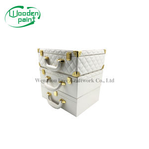 Boîtes d'emballage de luxe en cuir, boîte en bois pour logo personnalisé, ensemble bijoux et cosmétiques, étuis 50 pièces - Product Image 6