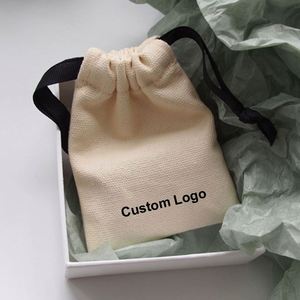 Bolsa de Supermercado Pequeña de Lona de Algodón con Logotipo Personalizado, con Cordón, Bolsas de Regalo Recicladas Impresas para el Black Friday - Product Image 6