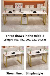 โต๊ะและเก้าอี้สำหรับร้านทำเล็บ<span class=keywords><strong>แบบ</strong></span>เดี่ยวและคู่ทันสมัยเรียบง่ายอินเทอร์เน็ต - Product Image 5