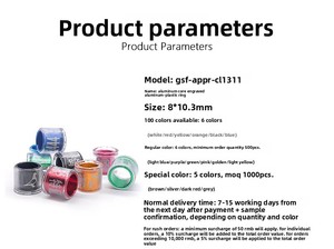 Aluminium kunststof speciale kweek- en wedstrijduivenpootring met lasergravure op maat - Product Image 3