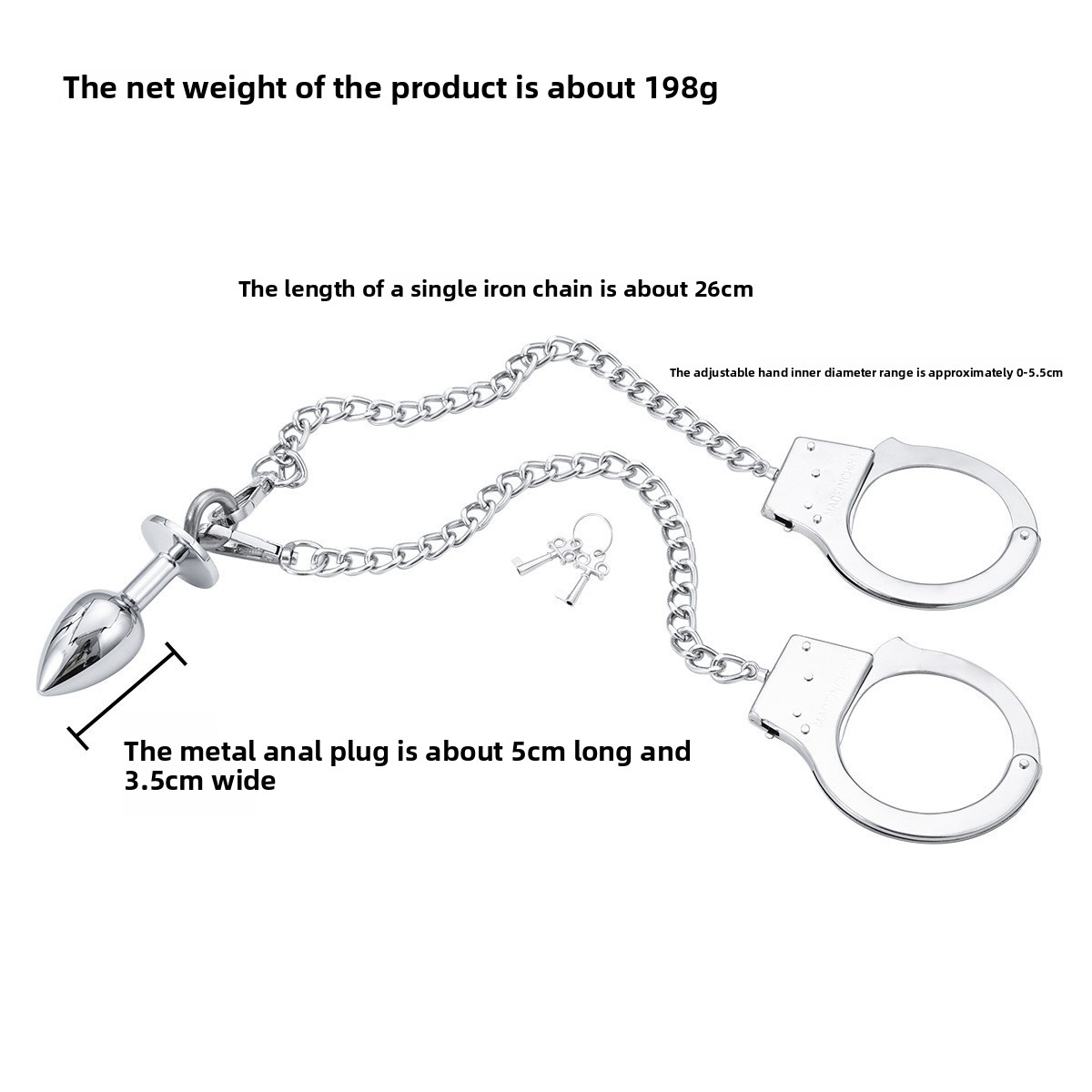 anal plug chain Neo-Chrome Buttplug with Nipple Clamps — The Spank Academy