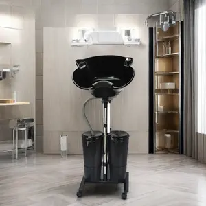 Barber Shop Shampoo Sink Salon Furniture Hair Wash Basin And Chair