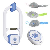 Juguete Eléctrico Inalámbrico para Gatos con Control Remoto, para Colgar en el Marco de la Puerta, para Entretenimiento Diario del Felino Doméstico