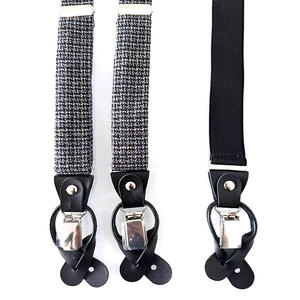 <span class=keywords><strong>Tirantes</strong></span> para Pantalones de <span class=keywords><strong>Traje</strong></span> para <span class=keywords><strong>Hombre</strong></span>, Color Negro Sólido, 6 Clips, 3.0 cm, Listos para Enviar, <span class=keywords><strong>Tirantes</strong></span> de <span class=keywords><strong>Boda</strong></span> con Hebilla de Clip de Goma - Product Image 2