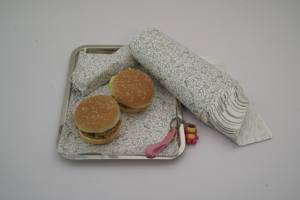 Papel Térmico Circular para Alimentos, Resistente a la Grasa, Recubierto de PE, Ecológico, Biodegradable, Virgen, de una Sola Cara, para Hamburguesas y Sándwiches - Product Image 3