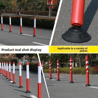 Poteau de signalisation routière réfléchissant en plastique moulé par soufflage, type bollard anti-collision pour parking, barrière de circulation Cyjt