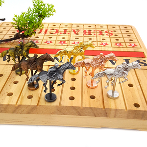 HO KINH DOANH HUANG KAI Juego de Ajedrez de Carreras de Caballos de Aleación de Zinc de Alta Calidad con Asa y Piezas de Ajedrez Metálicas, Regalo - Product Image 2