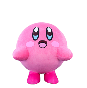 Funtoys MOQ 1 PIECE Walking Inflatable <strong>Kirby</strong> Mascot <strong>Costume</strong> Cartoon Character <strong>Kirby</strong> <strong>Costume</strong> for Adults - Product Image 1