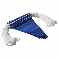 Drapeau triangulaire de signalisation en plastique haute visibilité, lumineux, léger, avec corde décorative, non réfléchissant, pour la sécurité extérieure et les événements