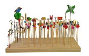 4 pouces Simple Knott Bambou pics à cocktail piques <span class=keywords><strong>apéritif</strong></span> sur Amazon - Product Image 6