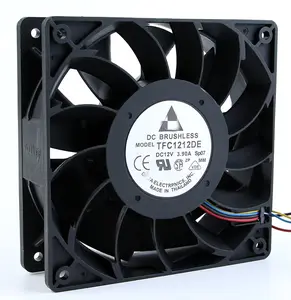 120x120x38 12V 3.9A Ultra güçlü yüksek hızlı soğutma fanı 4800 RPM tfcpower de güç soğutma fanı
