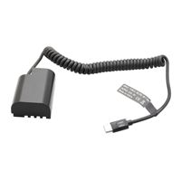Batterie factice DMW-BLF19 pour caméra Panasoni GH5S/GH4/G9-Alimentation 12V Type-C PD, adaptateur secteur continu pour la diffusion en direct