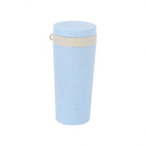 YS789 Cadeau d'entreprise Mug en plastique écologique sans BPA 350 ml en fibre de paille de blé avec logo personnalisé Bouteilles d'eau imprimées - Product Image 1