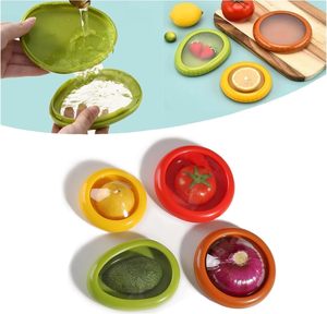 2024 nouvelle boîte de <span class=keywords><strong>rangement</strong></span> de fruits en Silicone fruits et légumes ensemble de conteneurs Anti-oxydation pour réfrigérateur garder au frais - Product Image 5