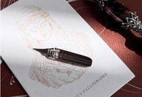 Calligraphie Pen Tip G Nib Dispositif de stockage d'encre Dip Pen Accelerator Calligraphy Tool Accessoires