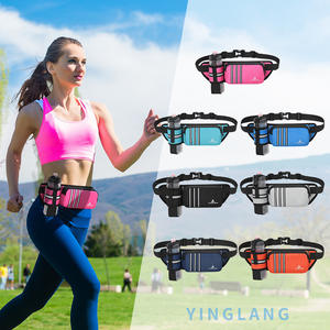 Riñonera Deportiva Reflectante Personalizada, para Fitness al Aire Libre, Correr de Noche, Maratones, con Bolsillos para Teléfono Móvil y Botella, Cinturón de Correr - Product Image 4