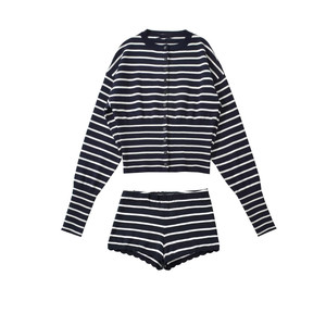 <span class=keywords><strong>Pull</strong></span> en tricot rayé à col rond simple et élégant pour femmes d'automne, style européen et américain, TAOP&ZA 25085 25086 - Product Image 6