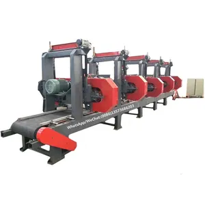 Woodworking Multi Heads Horizontal Resaw Band Saw Machine For Square Wood Sawing