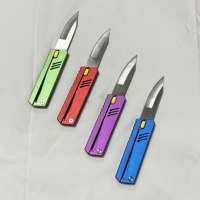 Couteau à gravité Radish, best-seller TikTok, en métal 3Cr13, couteau pliant multifonctionnel pour l'extérieur/le camping