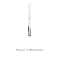 Couteau de table Salvinelli Canada forgé en acier inoxydable 18/10, épaisseur 2,5 mm