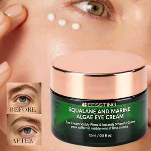 Crème pour les yeux de haute qualité pour éliminer les rides et les ridules, raffermissante, hydratante, à base de squalane et d'algues marines - Product Image 1