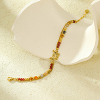 Bracelet Bohème Multicouche Empilable Fait Main avec Breloques Cœur, Papillon, Œil de Démon, Perle et Pierre Naturelle – Coffret Cadeau en Gros