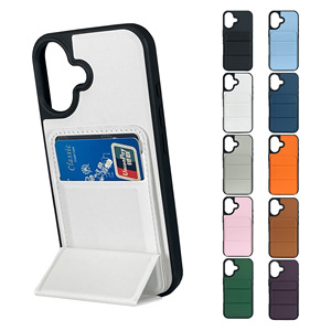 접이식 스탠드와 카드 홀더가 있는 보호용 휴대폰 케이스, 시리즈용 PU 가죽 소재 - Product Image 1