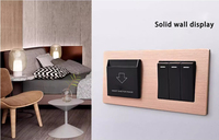 NOVSKI Interrupteurs et prises murales de haute qualité pour hôtels, en aluminium et verre durables, couleurs personnalisables, 16A 250V pour UE, Royaume-Uni, États-Unis