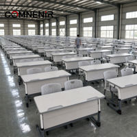 Bureau d'école double réglable en hauteur, directement de l'usine, mobilier de classe pour étudiants, OEM ODM disponible