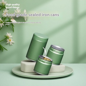 Rts cấp thực phẩm Matcha Trà lon THIẾC BỘT bao bì Jar lỏng trà tinplate kín lon - Product Image 2