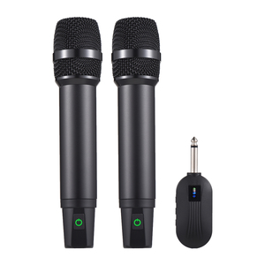 Professional 2.4G Rechargeable Dynamic <b>Microphone</b> System <b>Wireless</b> Handheld Omni-Directional Polar for Singing Made Durable Metal - Product Image 2