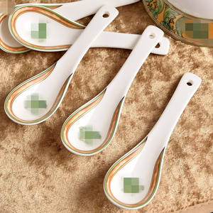 Ensemble de couverts en porcelaine fine avec cuillère et bol, coffret cadeau élégant et raffiné - Product Image 4