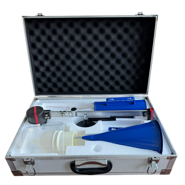 Portable Slurry Test Box (3-piece) Bentonite Mud Three-piece Tester Set Gravity Meter Viscometer Reinforced Aluminum Box
