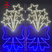Luz LED 2D con Forma de Copo de Nieve para Exteriores, Decoración para el Hogar, Bodas, Halloween, Paisajes, Navidad, Siluetas para Ventanas, Clasificación IP65, Aluminio