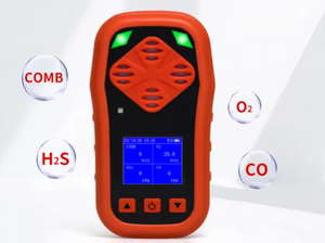 Detector de Gás Portátil Certificado CE FCC com Display LCD Detecção de <span class=keywords><strong>4</strong></span> Gases LEL O2 CO H2S Garantia de 1 Ano - Product Image 3