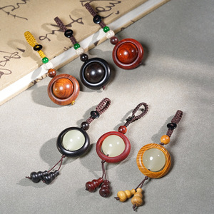 Keychain Wood,Unique Wood Gift Cute Wooden Pendant Keychain