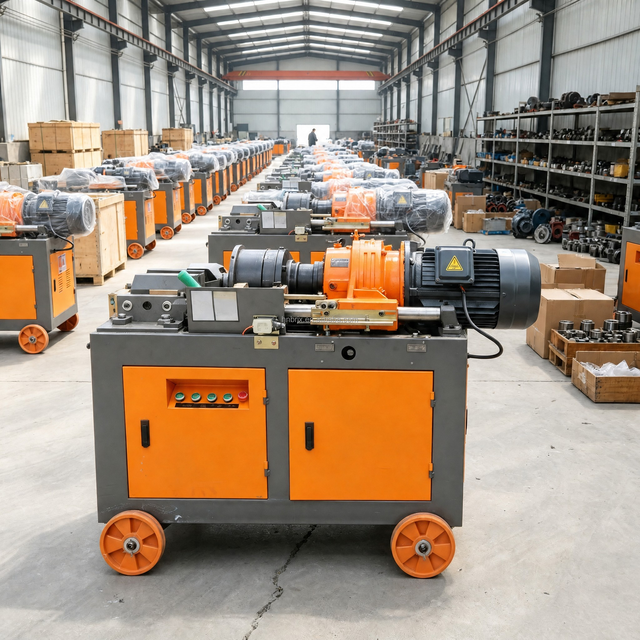 New Automatic Hydraulic Rebar Thread Rolling Forming Machine for Iron Metal Nut Bolt Making Featuring Essential Gearbox Motor