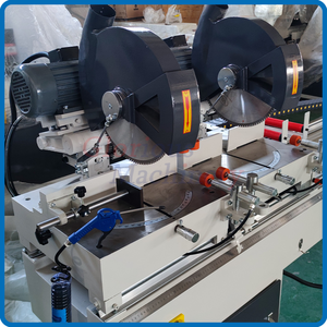 Mesin Gergaji Potong Aluminium Double Mitre untuk Pembuatan Pintu di Pabrik, Gergaji Potong PVC & Aluminium - Product Image 2