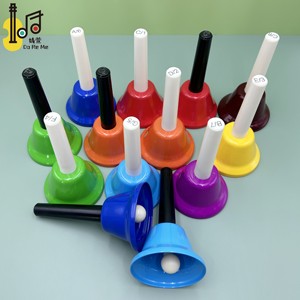 Venta al por mayor percusión musical13 tono mano campana ritmo diatónico metal música campanas con mango suave resuena fuerte sonido claro - Product Image 4