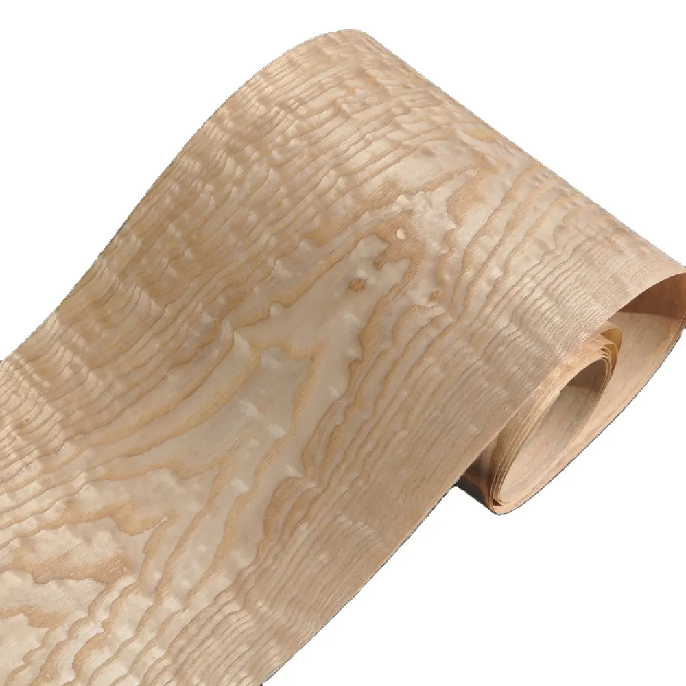 Greenland campione gratuito nuovo Design frassino cinese ricciolo impiallacciature di legno tavolo da casa camera da letto sedia armadio in legno mobili naturale