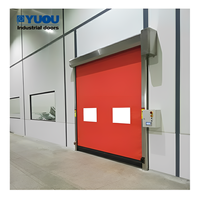 Porte roulante PVC rapide à fermeture éclair, avec capteur micro-ondes protecteur et servomoteur