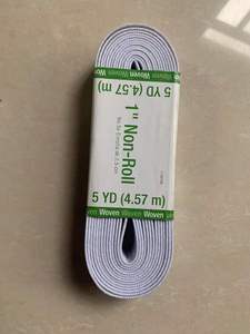 Dây thun dệt gân không cuộn, màu trắng đen, rộng 2,5cm (1 inch), sản xuất tại nhà máy - Product Image 5
